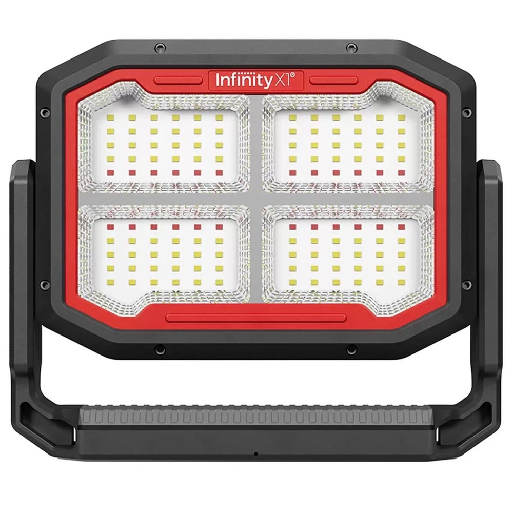 Infinity X1 Dual-Powered LED Worklight, 3000 Lumens, USB & Solar Rechargeable